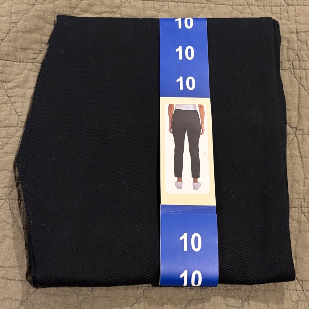 NEW Jachs New York Black Straight Leg Girlfriend Women’s Ankle Pant size 10 - Picture 5 of 6